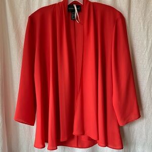 Frank Lyman - Red Chiffon Cardigan - Size 10